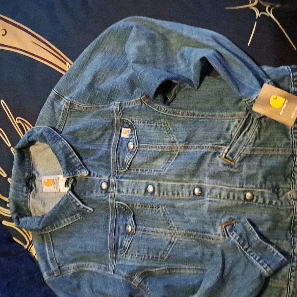 NWT CARHARTT WOMENS JEAN JACKET